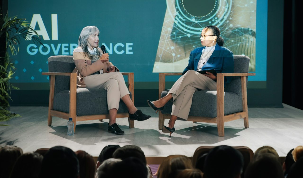 conference-presentation-and-people-with-mic-in-discussion-for-event-speech-and-future-development